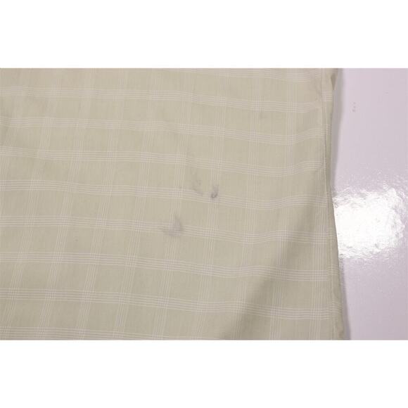 Pal Zileri Lime Green Check Plaid Cotton Dress Shirt (41) 16-34/35 - Picture 5 of 8